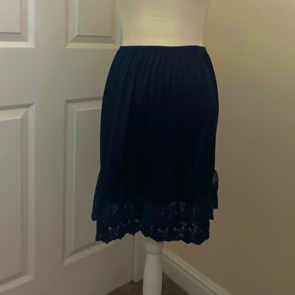 Melody. Navy Blue extender slip.